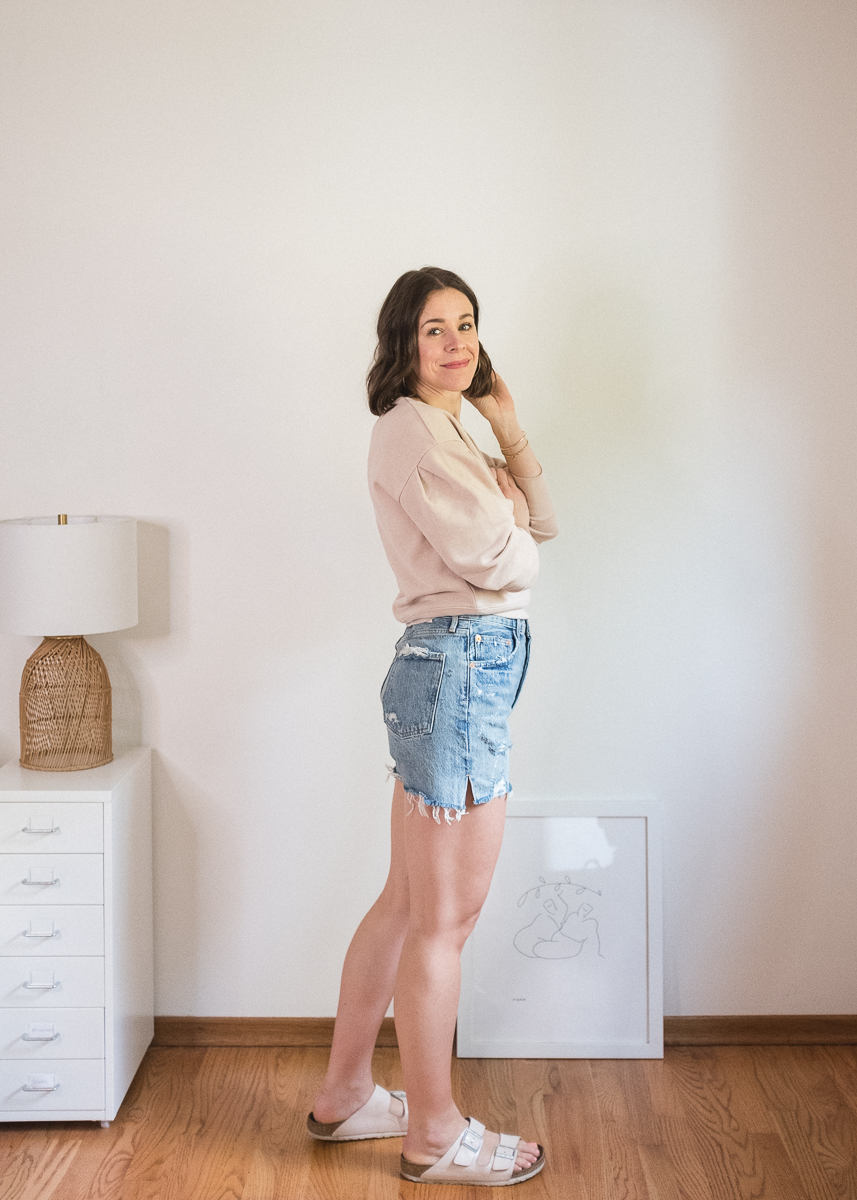 Denim Button-Up Shirt: Four Outfits - Michelle Tomczak